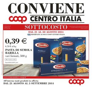 Volantino Coop Toscana 21agosto-3settembre 