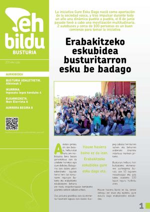 Ehbildu busturia Udako aldizkaria