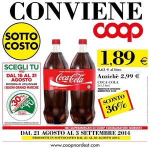 Volantino Coop Nordest Emilia 21agosto-3settembre 