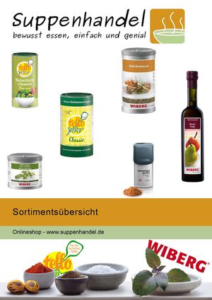 Suppenhandel tellofix und Wiberg Katalog