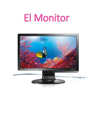 Manual de instrucción de un monitor