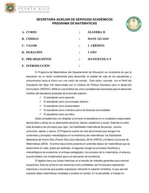 Prontuario Algebra 2