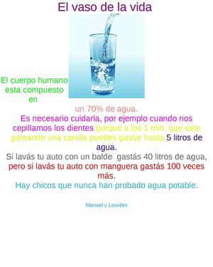 folleto del agua manuel y lourdes