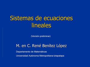Sistemas de ecuaciones lineales 2x2