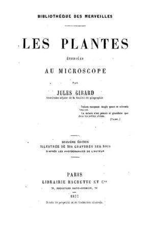- 50 Les plantes étudiées au microscope -