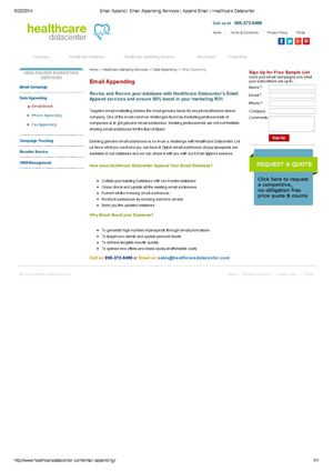 Email Append _ Email Appending Services _ Append Email _ Healthcare Datacenter