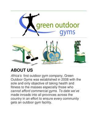 Buy Gym Equipment From Green Outdoor Gyms in Randburg