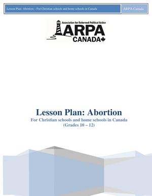 Lesson Plan: Abortion