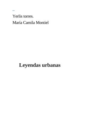 Leyendas Urbanas