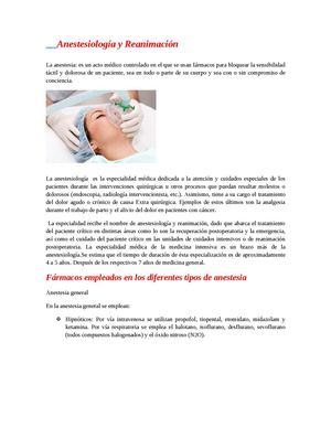 Anestesiología y Reanimación