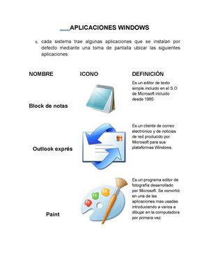 Aplicaciones Windoes