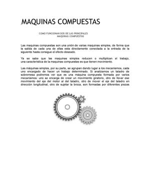 Maquinas Compuestas