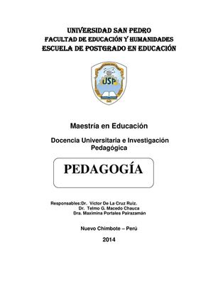 Silabo de Pedagogía