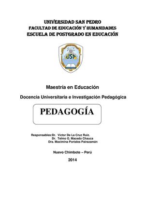 Módulo de Pedagogía