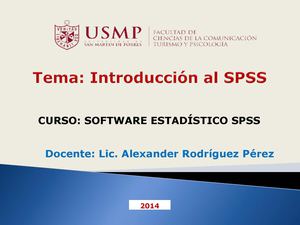 Introducción al SPSS
