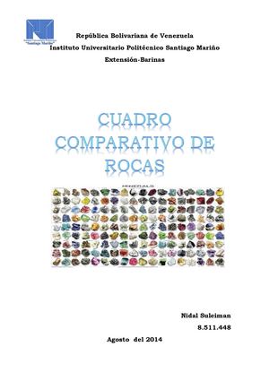 CUADRO COMPARATIVO DE LOS TIPOS DE ROCAS NIDAL SULEIMAN