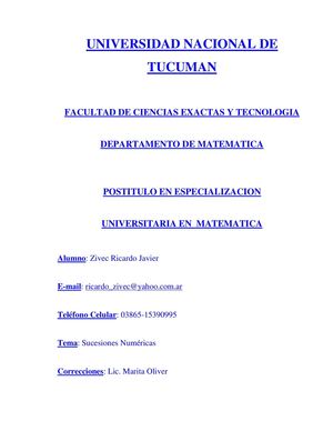 Sucesiones Numericas