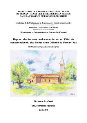 Rapport documentation état conservation Ste Anne_Fernan Vaz_Gabon
