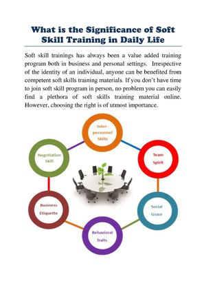 What is the Significance of Soft Skill Training in Daily Life