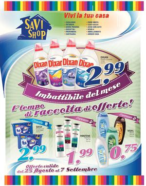 Offerte valide dal 25 Agosto al 7 Settembre 2014
