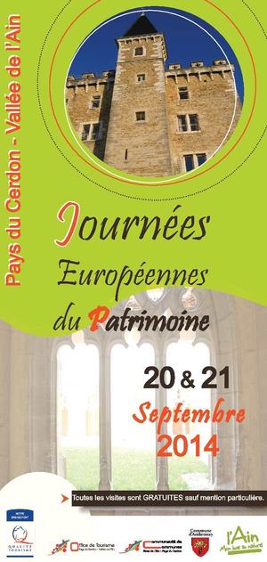 Dépliant des Journées du Patrimoine 2014