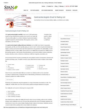 Gastroenterologists Email Lists _ Mailing Addresses _ Email Database