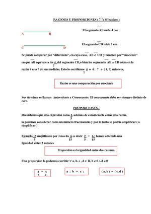 razones y proporcione uno