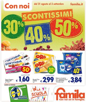 Volantino Famila Nord  21 agosto - 3 settembre 