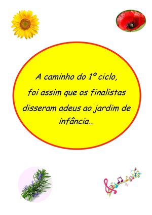 A festa dos finalistas do pré escolar da EB1/JI do Faralhão