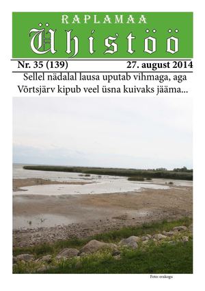 Raplamaa Ühistöö nr 35, 27. august 2014