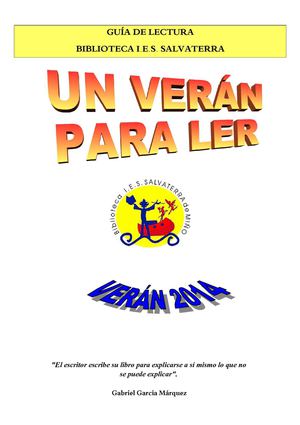 Guía de lectura verán 2014