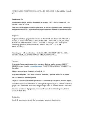 Planificación 3°B esc 2