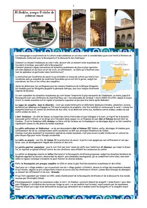 Raffinement de civilisation arabo-andalouse