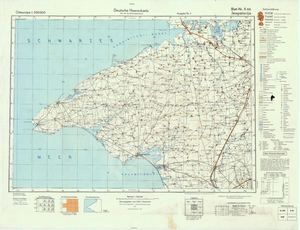 Немецкая общеполевая обзорная карта. Западный Крым. 1943 г.