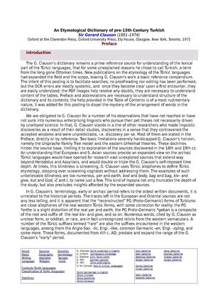 An Etymological Dictionary of pre-13th Century Turkish