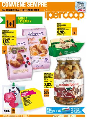 Volantino Coop Iper Campania 28agosto-7settembre 