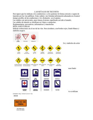las señales de transito