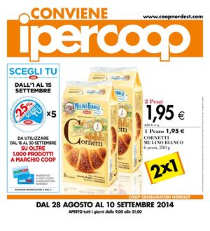Volantino Coop Iper Friuli 28agosto-10settembre 