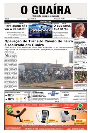 Jornal O Guaíra de 28 de agosto de 2014