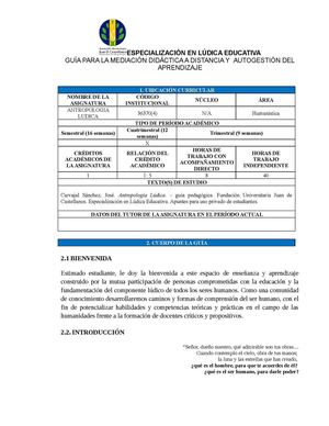 Antropología Lúdica