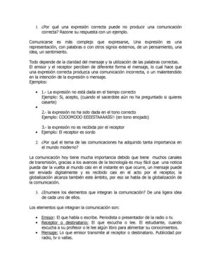 expresion oral y escrita