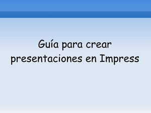 Tutorial impress