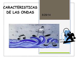 CARACTERISTICAS DE LAS ONDAS