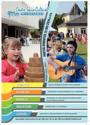 Plaquette  Centre Socioculturel des Minimes 2014/2015