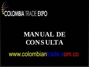 Manual www.colombiantrade.com.co