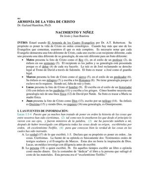 Garlando Hamilton - Armonia de La Vida De Cristo