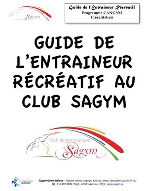 Guide de l'entraineur...Sagym