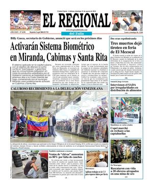 El Regional del Zulia 31-08-2014