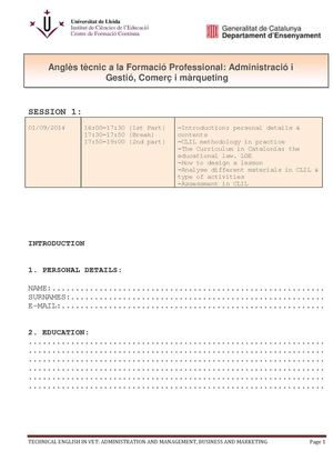 Technical English in VET