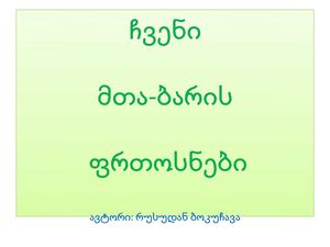 ჩვენი მთა-ბარის ფრთოსნები